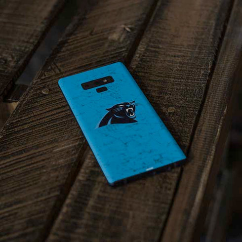 NFL Carolina Panthers Distressed Alternate Galaxy Note 9 Skin