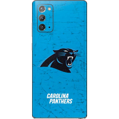 NFL Carolina Panthers Distressed Alternate Galaxy Note20 5G Skin