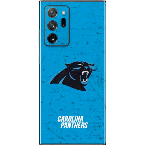 NFL Carolina Panthers Distressed Alternate Galaxy Note20 Ultra 5G Skin