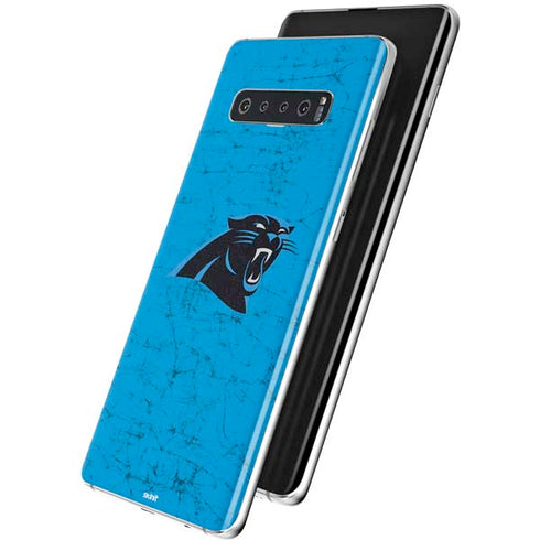 NFL Carolina Panthers Distressed Alternate Galaxy S10 Skin
