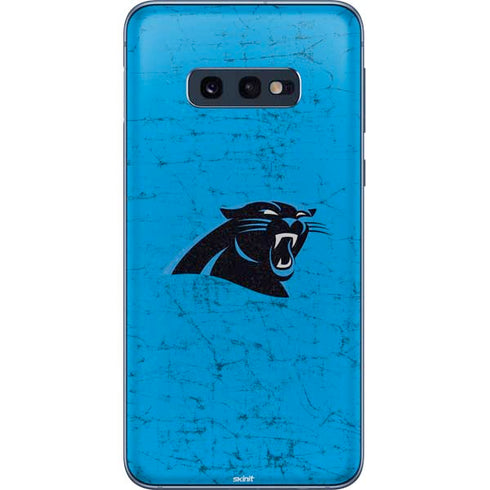 NFL Carolina Panthers Distressed Alternate Galaxy S10e Skin