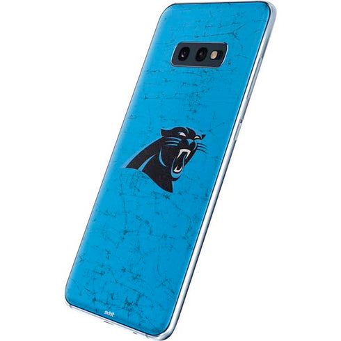 NFL Carolina Panthers Distressed Alternate Galaxy S10e Skin