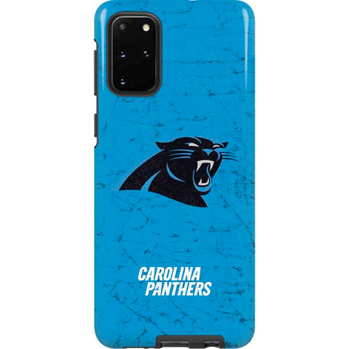 NFL Carolina Panthers Distressed Alternate Galaxy S20 Plus Pro Case