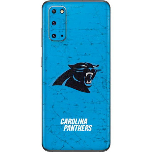 NFL Carolina Panthers Distressed Alternate Galaxy S20 Skin