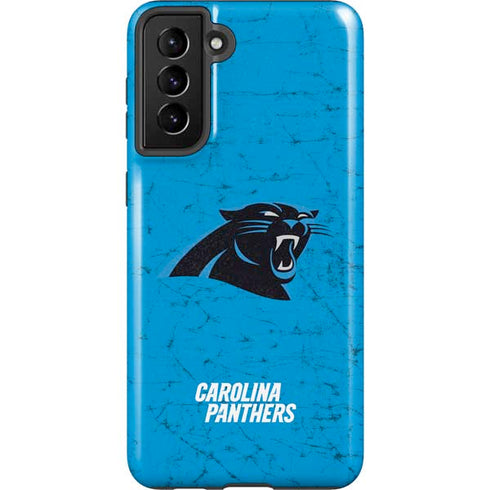 NFL Carolina Panthers Distressed Alternate Galaxy S21 Plus 5G Pro Case