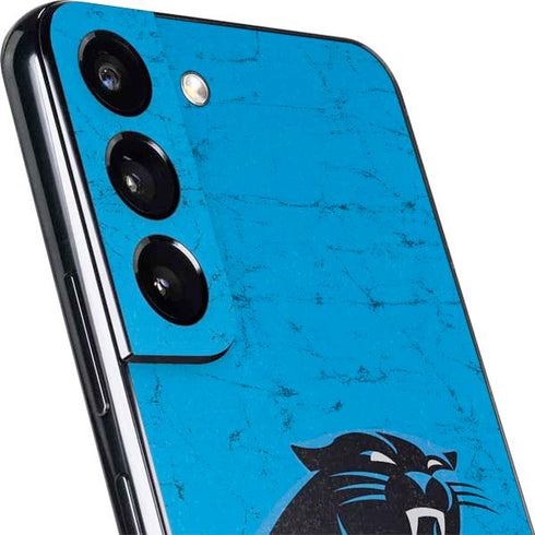 NFL Carolina Panthers Distressed Alternate Galaxy S22 Plus Skin