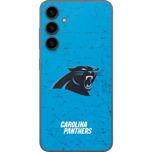 NFL Carolina Panthers Distressed Alternate Galaxy S23 FE Skin