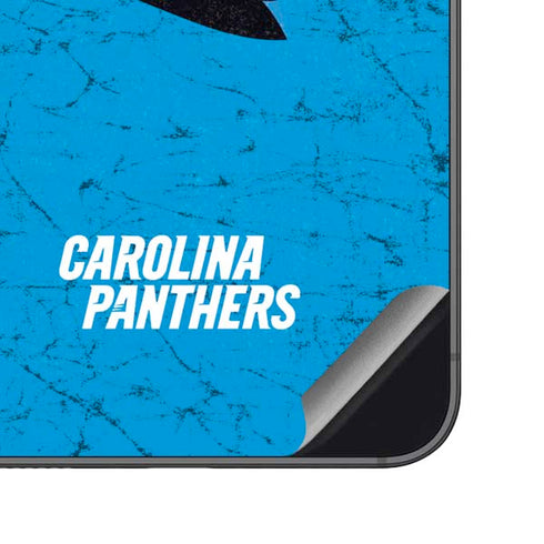 NFL Carolina Panthers Distressed Alternate Galaxy S23 FE Skin