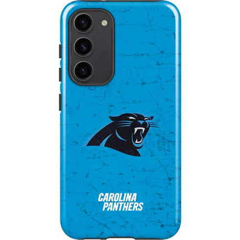 NFL Carolina Panthers Distressed Alternate Galaxy S23 Plus Pro Case