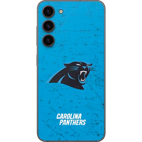 NFL Carolina Panthers Distressed Alternate Galaxy S23 Plus Skin