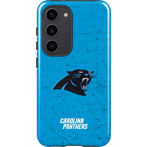 NFL Carolina Panthers Distressed Alternate Galaxy S23 Pro Case