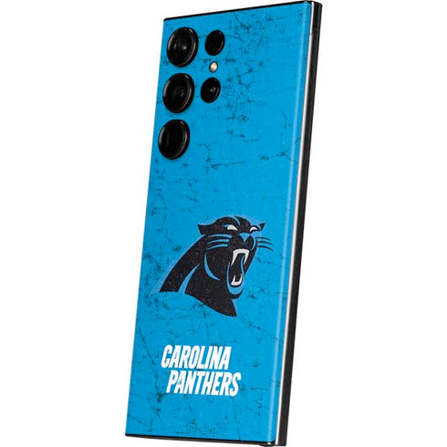 NFL Carolina Panthers Distressed Alternate Galaxy S23 Ultra Skin