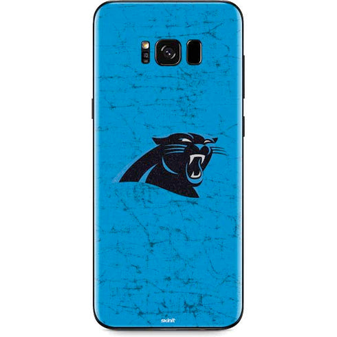 NFL Carolina Panthers Distressed Alternate Galaxy S8 Plus Skin