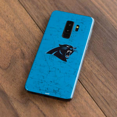 NFL Carolina Panthers Distressed Alternate Galaxy S9 Plus Skin