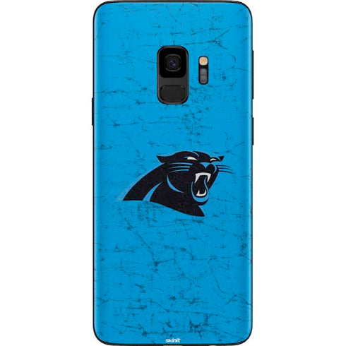 NFL Carolina Panthers Distressed Alternate Galaxy S9 Skin