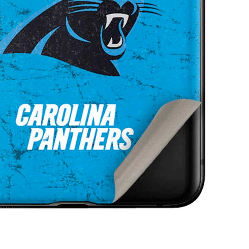 NFL Carolina Panthers Distressed Alternate Galaxy Z Flip Skin
