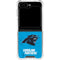 NFL Carolina Panthers Distressed Alternate Galaxy Z Flip5 5G Clear Case