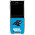 NFL Carolina Panthers Distressed Alternate Galaxy Z Flip5 5G Clear Case