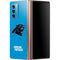NFL Carolina Panthers Distressed Alternate Galaxy Z Fold2 5G Skin