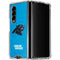 NFL Carolina Panthers Distressed Alternate Galaxy Z Fold4 5G Clear Case