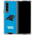 NFL Carolina Panthers Distressed Alternate Galaxy Z Fold4 5G Clear Case