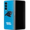 NFL Carolina Panthers Distressed Alternate Galaxy Z Fold4 5G Skin