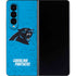 NFL Carolina Panthers Distressed Alternate Galaxy Z Fold4 5G Skin