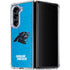 NFL Carolina Panthers Distressed Alternate Galaxy Z Fold5 5G Clear Case