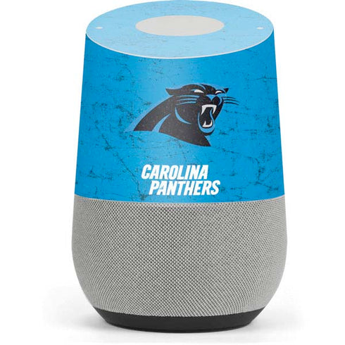 NFL Carolina Panthers Distressed Alternate Google Home Skin
