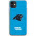 NFL Carolina Panthers Distressed Alternate iPhone 11 Clear Case