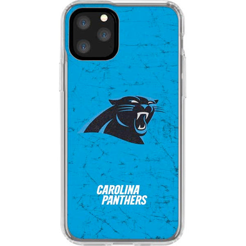NFL Carolina Panthers Distressed Alternate iPhone 11 Pro Clear Case