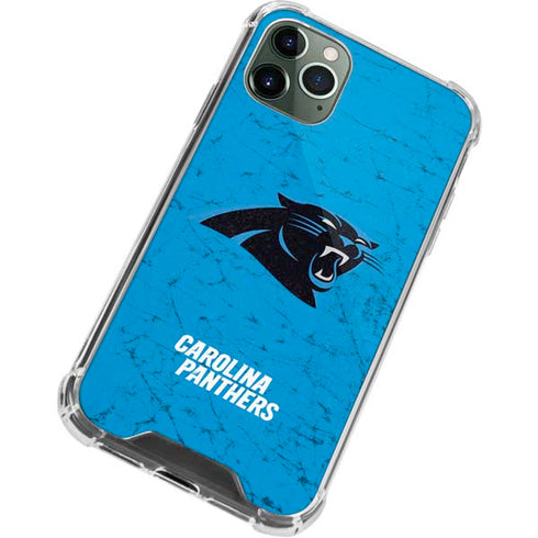 NFL Carolina Panthers Distressed Alternate iPhone 11 Pro Max Clear Case