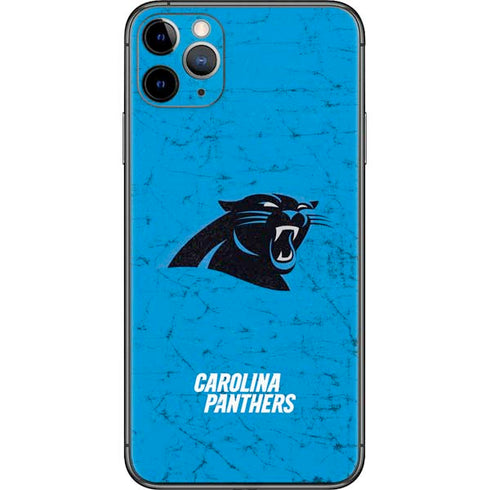 NFL Carolina Panthers Distressed Alternate iPhone 11 Pro Max Skin