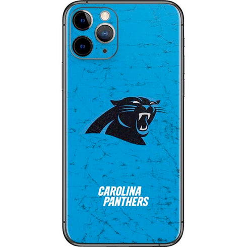 NFL Carolina Panthers Distressed Alternate iPhone 11 Pro Skin