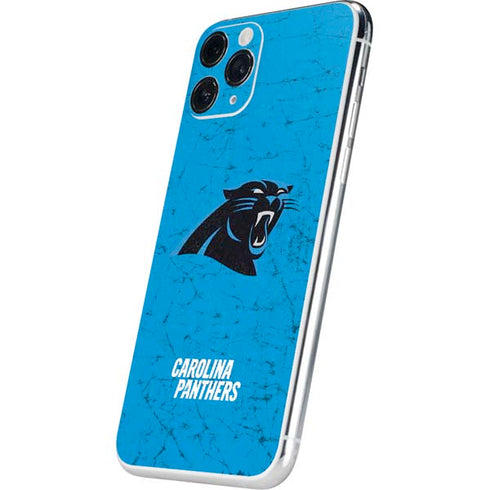 NFL Carolina Panthers Distressed Alternate iPhone 11 Pro Skin