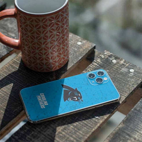 NFL Carolina Panthers Distressed Alternate iPhone 11 Pro Skin