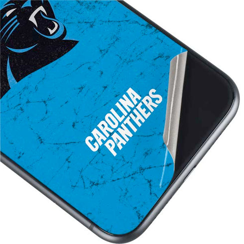 NFL Carolina Panthers Distressed Alternate iPhone 11 Skin