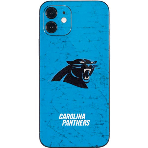 NFL Carolina Panthers Distressed Alternate iPhone 12 Mini Skin