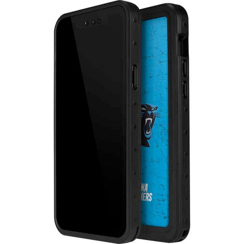 NFL Carolina Panthers Distressed Alternate iPhone 12 Pro Waterproof Case