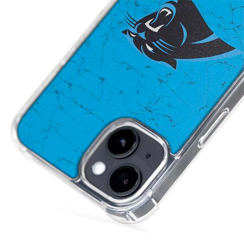 NFL Carolina Panthers Distressed Alternate iPhone 15 Plus MagSafe Case