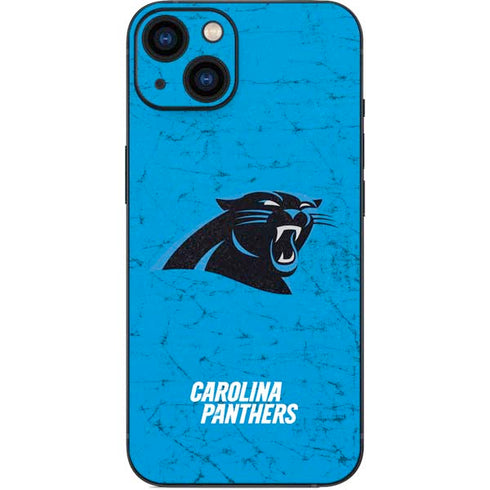 NFL Carolina Panthers Distressed Alternate iPhone 14 Plus Skin