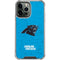 NFL Carolina Panthers Distressed Alternate iPhone 14 Pro Max Clear Case