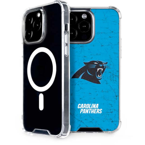 NFL Carolina Panthers Distressed Alternate iPhone 15 Pro Max MagSafe Case