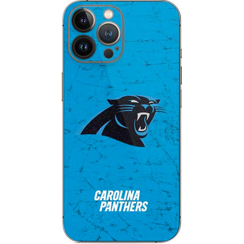 NFL Carolina Panthers Distressed Alternate iPhone 14 Pro Max Skin