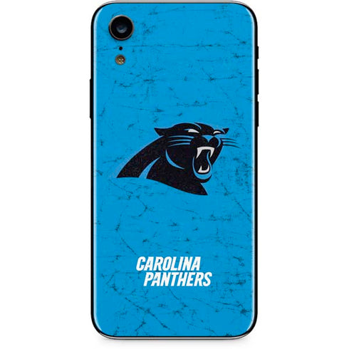 NFL Carolina Panthers Distressed Alternate iPhone XR Skin