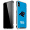 NFL Carolina Panthers Distressed Alternate iPhone XS Max Clear Case