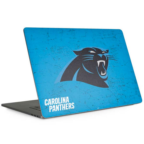 NFL Carolina Panthers Distressed Alternate Apple MacBook Pro 15-inch Skin