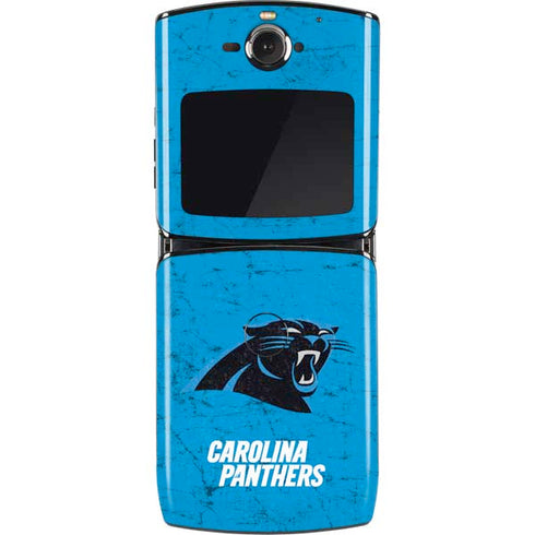 NFL Carolina Panthers Distressed Alternate Motorola RAZR Skin