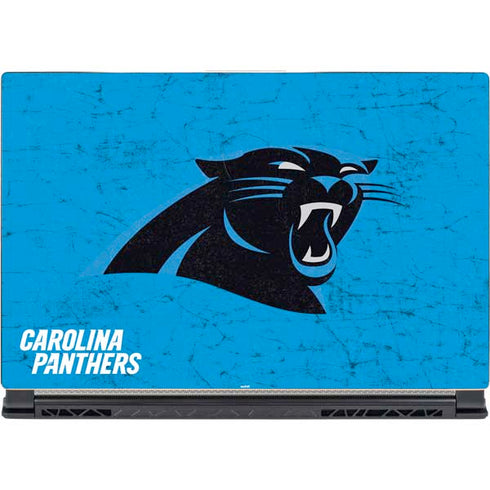 NFL Carolina Panthers Distressed Alternate MSI GS65 Stealth Laptop Skin