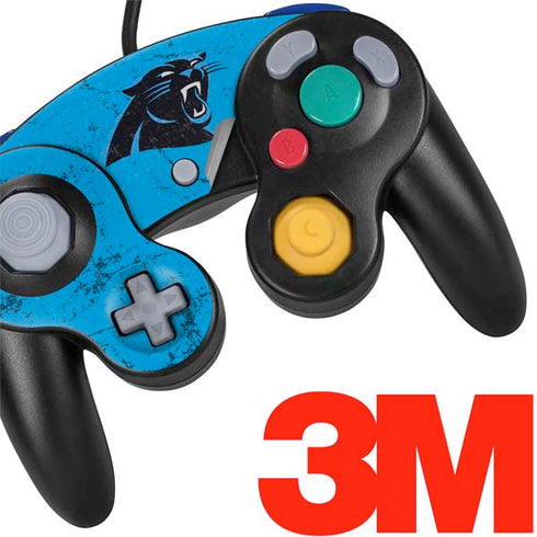 NFL Carolina Panthers Distressed Alternate Nintendo GameCube Controller Skin